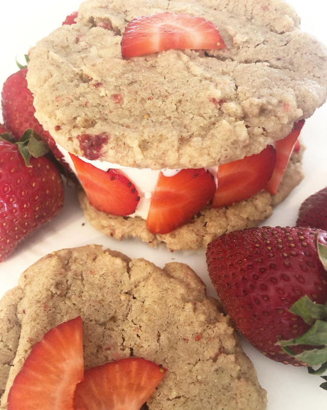 Strawberry Shortcake Ice Cream Sandwich